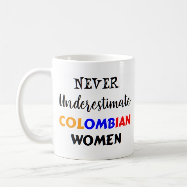 colombian women coffee mug (Left)