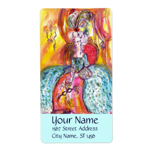 COLOMBINA / Venetian Masquerade Mask Teal Blue