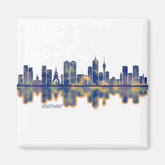 Colombo Skyline Magnet (Front)