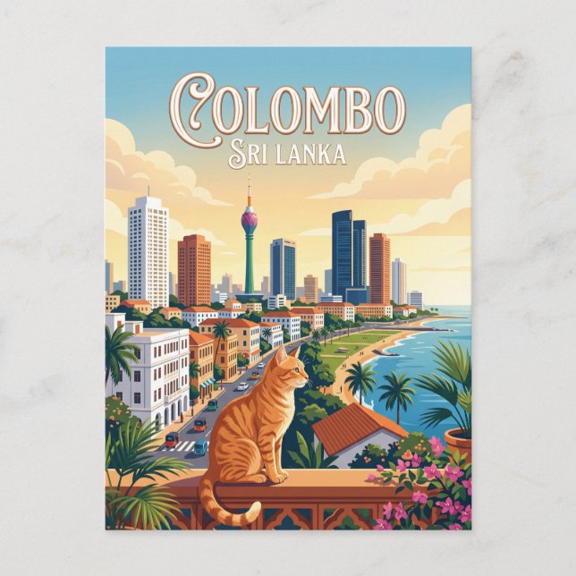 Colombo Sri Lanka Postcard (Front)