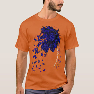Colon Awareness Awareness sunflower nobody fights  T-Shirt