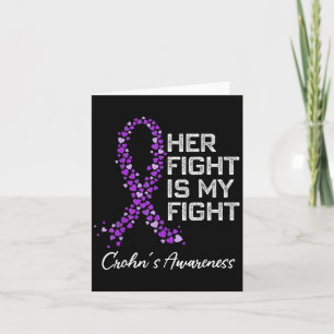 Colon Cancer And Crohns Disease Awareness Husband Card
