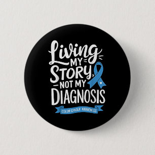 Colon Cancer Awareness Colourectal Cancer Month  6 Cm Round Badge