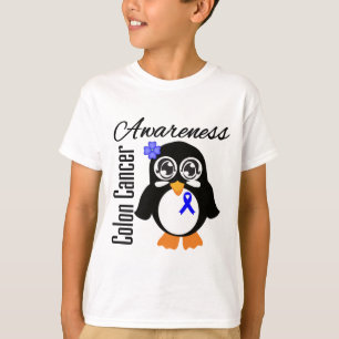 Colon Cancer Awareness Penguin T-Shirt
