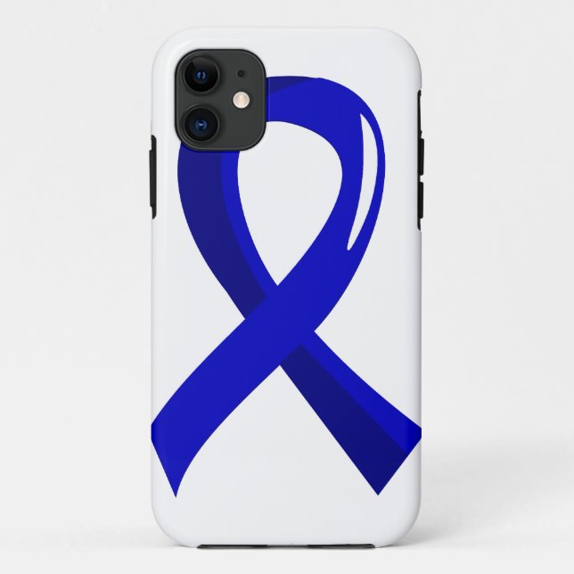 Colon Cancer Blue Ribbon 3 Case-Mate iPhone Case (Back)
