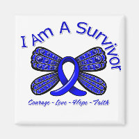 Colon Cancer Butterfly I Am A Survivor