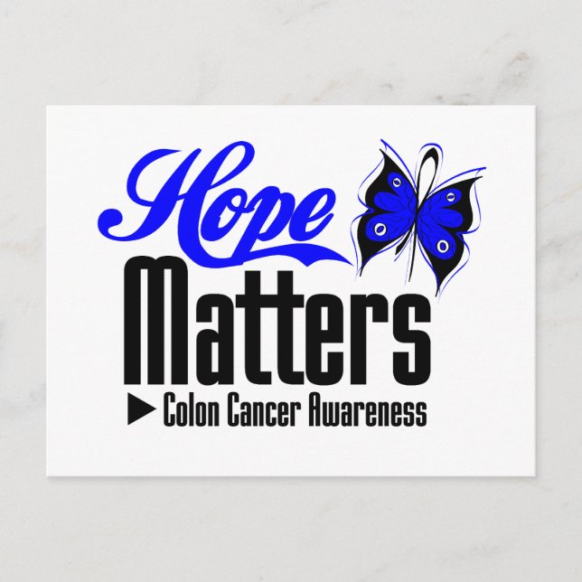 Colon Cancer HOPE MATTERS Postcard (Front)