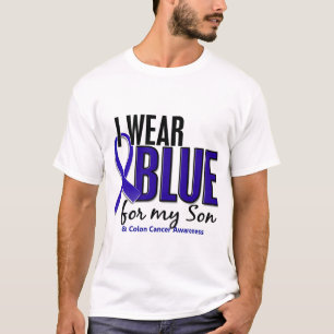 Colon Cancer I Wear Blue For My Son 10 T-Shirt