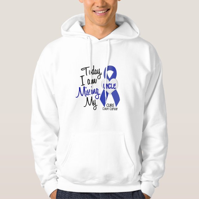 Colon Cancer MISSING MY UNCLE Hoodie (Front)