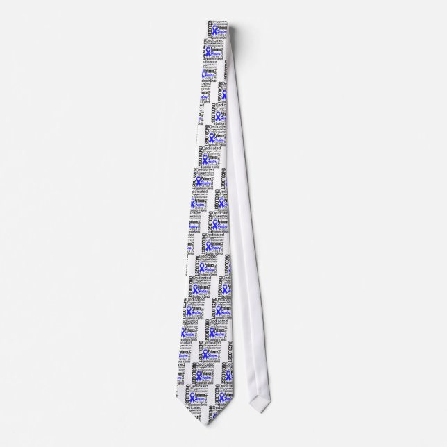 Colon Cancer Oncologist Collage Tie (Front)
