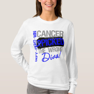 Colon Cancer Picked The Wrong Diva T-Shirt