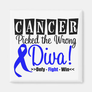 Colon Cancer Picked The Wrong Diva v2 Magnet