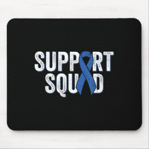 Colon Cancer Support Squad Blue Colourectal Mouse Pad