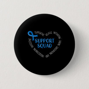 Colon Cancer Support Squad Colon Cancer Awareness  6 Cm Round Badge
