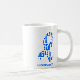 Colon Cancer Support Tee Family Blue Colon Cancer Coffee Mug
