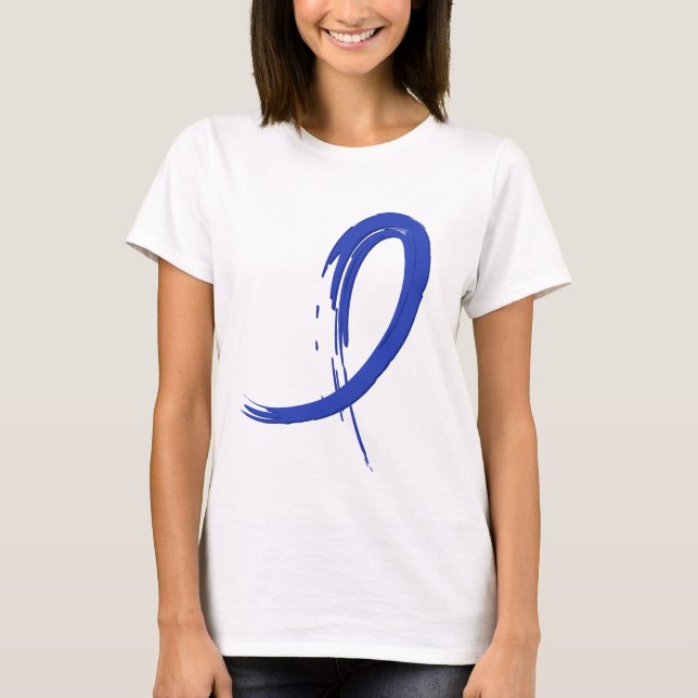 Colon Cancer's Blue Ribbon A4 T-Shirt (Front)