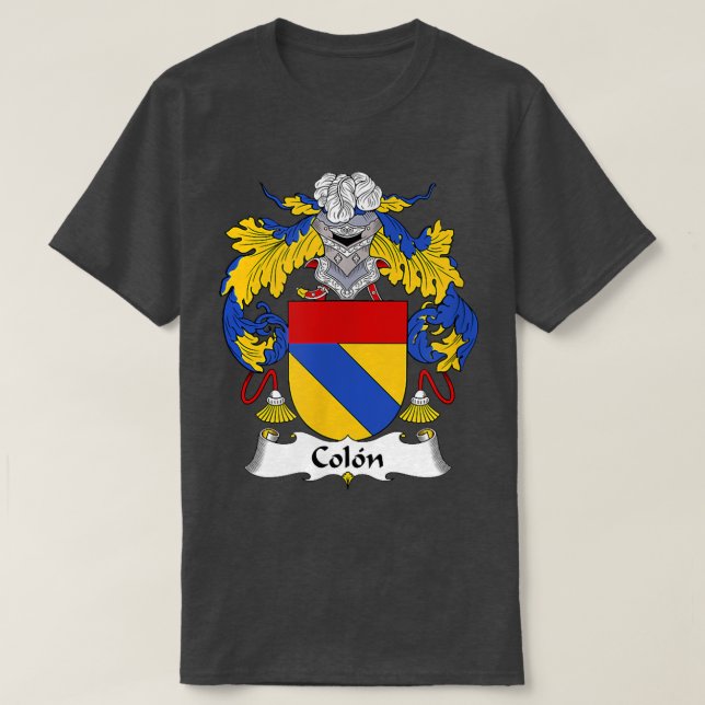 Colon Coat of Arms - Family Crest  T-Shirt (Design Front)