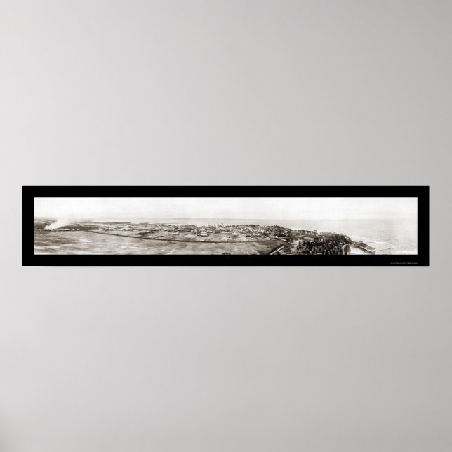 Colon, Panama & The Sea Photo 1913 Poster (Front)