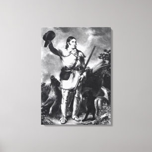 Colonel Davy Crockett Canvas Print
