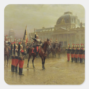 Colonel de La Rochetulon Square Sticker