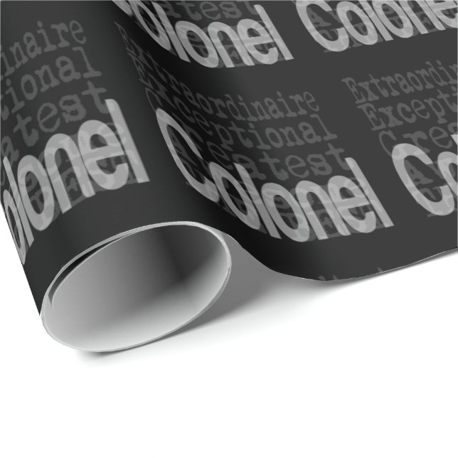 Colonel Extraordinaire Wrapping Paper (Roll Corner)