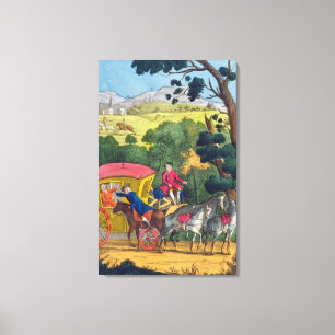 Colonel Jack robbing Mary Smith in Maidenhead Thic Canvas Print