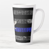 Colonel Thin Blue Line Distressed Flag
