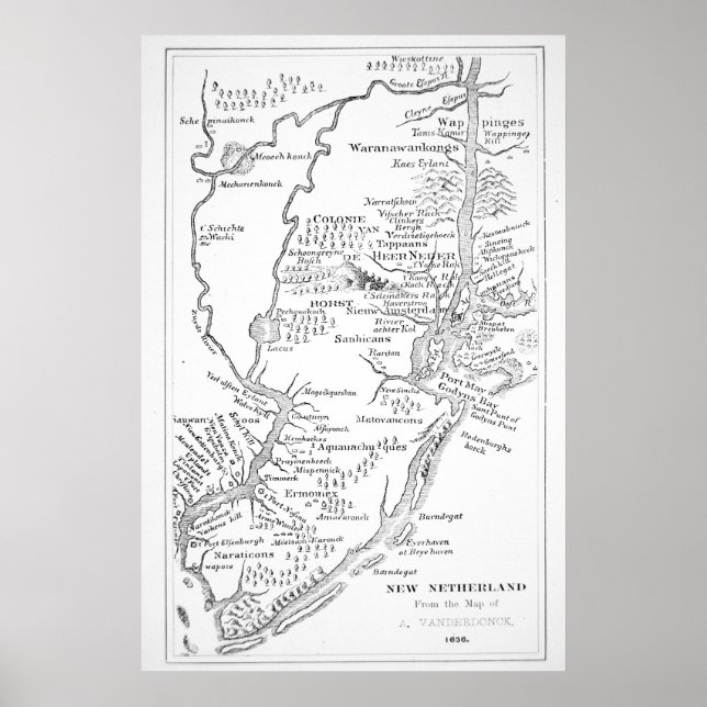 Colonial America | Dutch Colony of New Netherland Poster (Front)