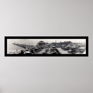 Colonial Beach Auto VA Photo 1913 Poster