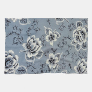 Colonial Blue Flower Pattern   Kitchen Towels