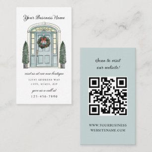 Colonial Door Christmas Boutique Business Card