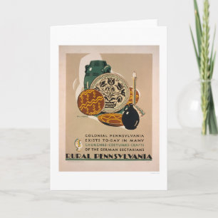 Colonial Pennsylvania 1940 WPA Card