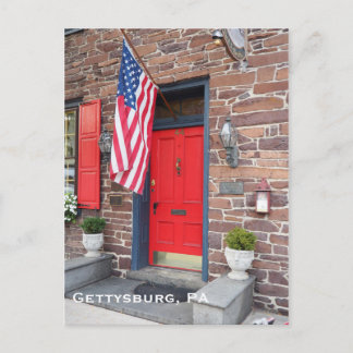 Colonial style house in Gettysburg Pennsylvania Postcard
