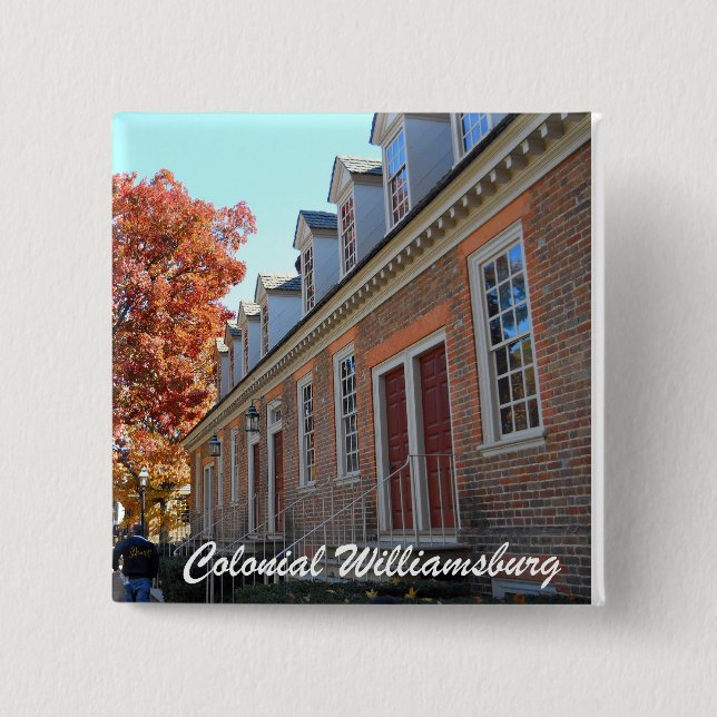 Colonial Williamsburg 15 Cm Square Badge (Front)