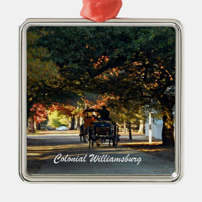 Colonial Williamsburg Metal Tree Decoration (Front)