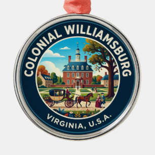 Colonial Williamsburg Virginia Metal Tree Decoration