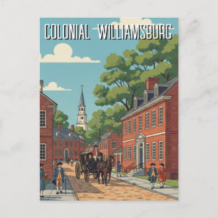 Colonial Williamsburg Virginia Travel Postcard