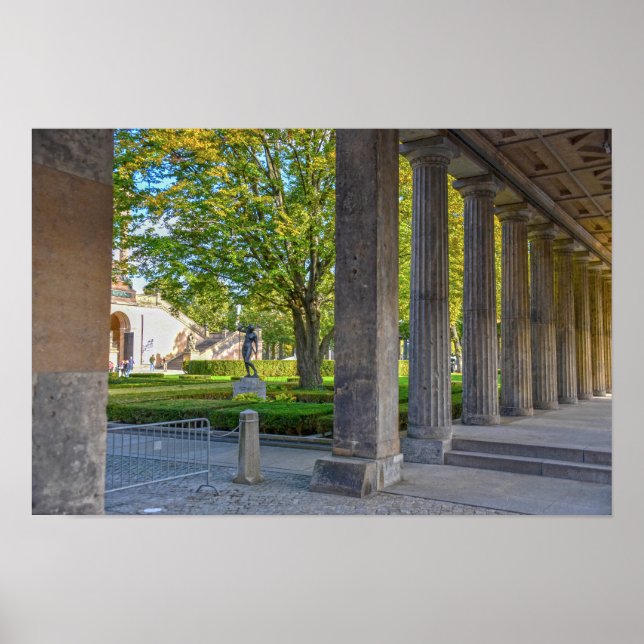 Colonnade Courtyard, Museum Island, Berlin Poster (Front)