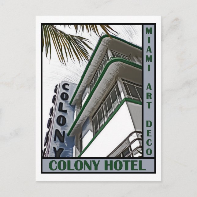 Colony Hotel Postcard (Front)