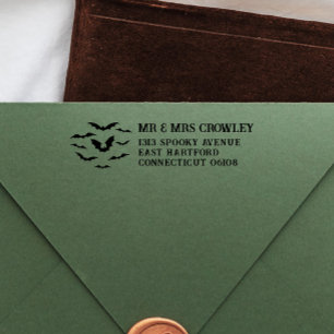 Colony of Bats Halloween Return Address Self-inking Stamp
