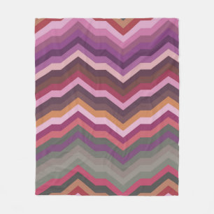 Color Abstract Retro Striped Background, Fashion Z Fleece Blanket