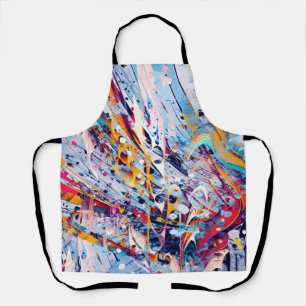Color Abstract Splatters Apron