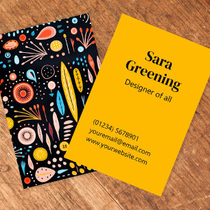 Color any business custom company business card