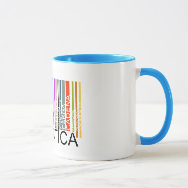 Color barcode Logistics Cup. Mug (Right)