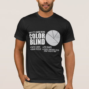 Color Blind Funny Statement Handicap Humor T-Shirt