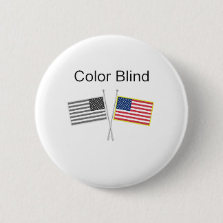Color Blind Two Flags 6 Cm Round Badge