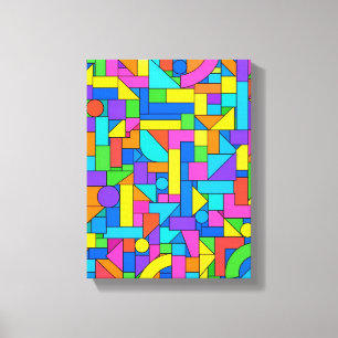 Color Block Disorder Canvas Print