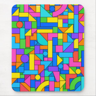 Color Block Disorder Mouse Pad