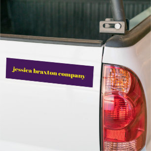 Color block minimalist custom name  bumper sticker