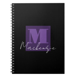 Color Block Monogram Notebook